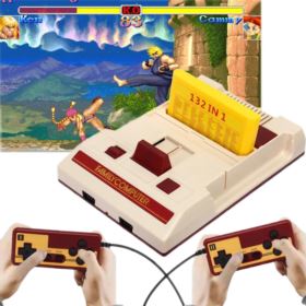 PEGASUS KONSOLA Z KARTRIDŻEM I 2 PADAMI 132 GRY FAMILY COMPUTER