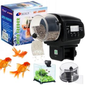 AUTOMATYCZNY KARMNIK DLA RYB Z WYŚWIETLACZEM