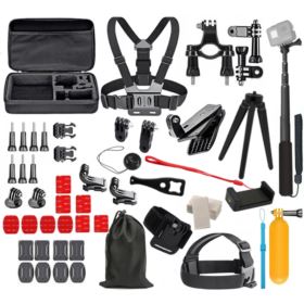 ZESTAW 63W1 AKCESORIA DO KAMER SPORTOWYCH Z WALIZKĄ