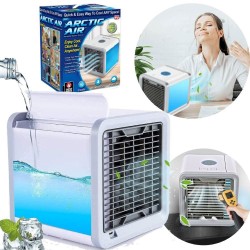 MINI KLIMATYZATOR PRZENOŚNY AIR COOLER NA USB Z PODŚWIETLANIEM