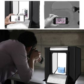 NAMIOT BEZCIENIOWY DUŻY STUDIO FOTO 60 CM LED 60W