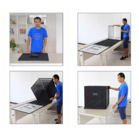 NAMIOT BEZCIENIOWY DUŻY STUDIO FOTO 60 CM LED 60W