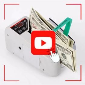 LICZARKA DO BANKNOT&Oacute;W NA BATERIE BIAŁA V30 Z ETUI I ZASILACZEM