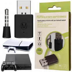 ADAPTER BLUETOOTH USB DO PS4 Z MIKROFONEM MINI JACK 3,5 MM TRANSMITER AUDIO
