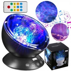 PROJEKTOR FAL LAMPKA LED RGB Z DŹWIĘKIEM