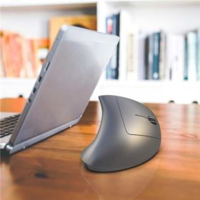 MYSZKA PIONOWA HXSJ T24 BEZPRZEWODOWA ERGONOMICZNA SZARA