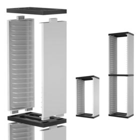 STOJAK NA GRY DOBE PLAYSTATION XBOX NINTENDO BIAŁY