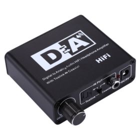 KONWERTER DWUKIERUNKOWY SPDIF I COAXIAL Z ZASILACZEM