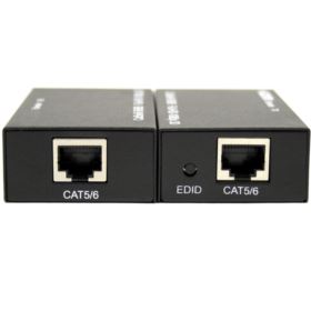 EXTENDER HDMI NA RJ45 LAN CZARNY PRZEDŁUŻACZ DO 60 METR&Oacute;W ODBIORNIK I NADAJNIK