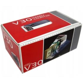 LICZARKA DO BANKNOT&Oacute;W NA BATERIE BIAŁA V30 Z ETUI I ZASILACZEM