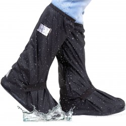 OCHRANIACZE PRZECIWDESZCZOWE NA BUTY XL 43-45 32 CM CZARNE