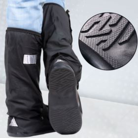 OCHRANIACZE PRZECIWDESZCZOWE NA BUTY XL 43-45 32 CM CZARNE