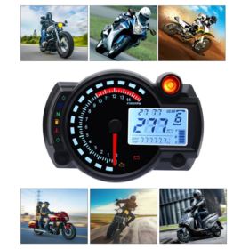 UNIWERSALNY LICZNIK MOTOCYKLOWY CYFROWY LED 7 KOLOR&Oacute;W