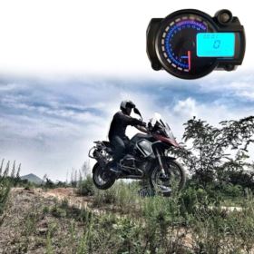 UNIWERSALNY LICZNIK MOTOCYKLOWY CYFROWY LED 7 KOLOR&Oacute;W
