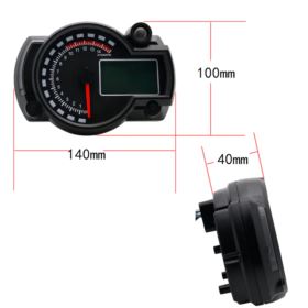 UNIWERSALNY LICZNIK MOTOCYKLOWY CYFROWY LED 7 KOLOR&Oacute;W