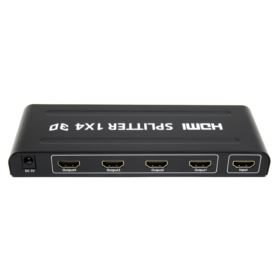 SWITCH HDMI SPLITTER 1x4 PORTY Z ZASILACZEM KONWERTER