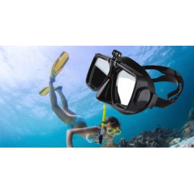 MASKA DO NURKOWANIA Z UCHWYTEM DO KAMER SPORTOWYCH Z ETUI