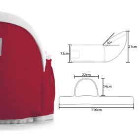 NOSIDEŁKO BIODROWE CZERWONE DLA DZIECKA
