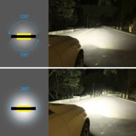 ŻAR&Oacute;WKI LED SAMOCHODOWE H8 H9 H11 7600LM 6000K