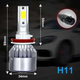 ŻAR&Oacute;WKI LED SAMOCHODOWE H8 H9 H11 7600LM 6000K