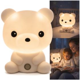 LAMPKA NOCNA DLA DZIECI MIŚ BIAŁA