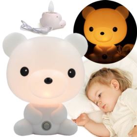 LAMPKA NOCNA DLA DZIECI MIŚ BIAŁA