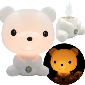 LAMPKA NOCNA DLA DZIECI MIŚ BIAŁA