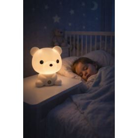 LAMPKA NOCNA DLA DZIECI MIŚ BIAŁA