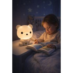 LAMPKA NOCNA DLA DZIECI MIŚ BIAŁA