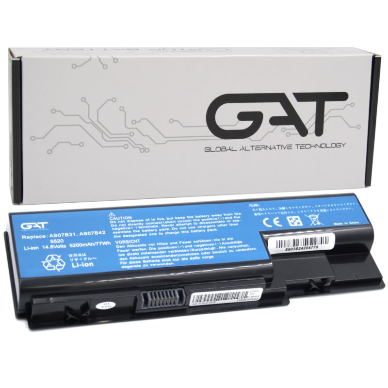 ARyee Batteria AS07B41 Per Acer Aspire 7520 5720 5520 | 5200mAh 11.1V 6 Celle | Sostitutiva Per AS07B51 AS07B61