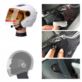 SŁUCHAWKI BLUETOOTH DO KASKU MOTOCYKLOWEGO Z MIKROFONEM I KABLEM DO ŁADOWANIA CZARNE