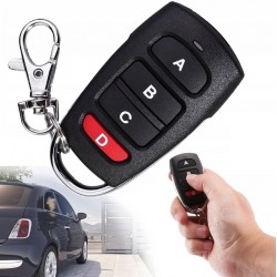 PILOT 4 KANAŁOWY 433MHZ RF DO STEROWANIA CZARNO-SREBRNY