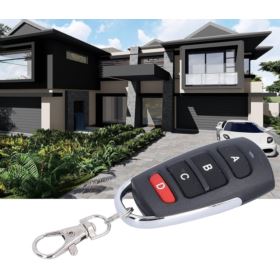 PILOT 4 KANAŁOWY 433MHZ RF DO STEROWANIA CZARNO-SREBRNY