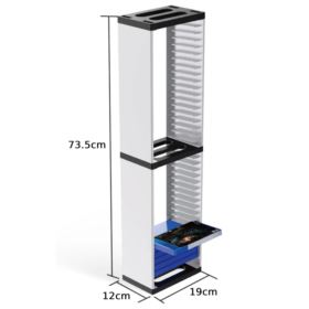 STOJAK NA GRY DOBE PLAYSTATION XBOX NINTENDO BIAŁY