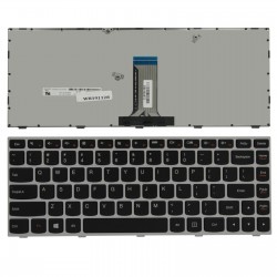 KLAWIATURA LENOVO IDEAPAD G40 G40-30 2040 B40-80 B41-30 FLEX 2-14 2-14D 25215587 Z RAMKĄ SREBRNĄ