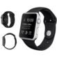 PASEK DO APPLE WATCH 1 2 3 4 5 6 SE 42/44MM CZARNY SILIKONOWY