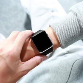 PASEK DO APPLE WATCH 1 2 3 4 5 6 SE 42/44MM CZARNY SILIKONOWY