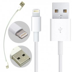 KABEL LIGHTNING APPLE IPHONE IPAD IPOD BIAŁY 23 CM