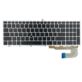 KLAWIATURA HP US CZARNA 750 755 850 855 G5 G6 ZBOOK 15U G5 15U G6 SREBRNA RAMKA Z PODŚWIETLENIE LED Z PUDEŁKIEM KGAT - Klawia...