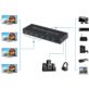 PRZEŁĄCZNIK HDMI SWITCH 4 PORTY WYJŚCIOWE MATRIX 4Kx2K ROZDZIELACZ Z PILOTEM CZARNY