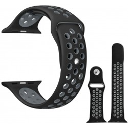 PASEK APPLE WATCH 5 6 SE 3 4 2 CZARNY 42/44MM SILIKONOWY