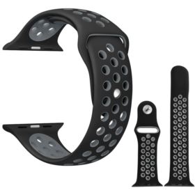 PASEK APPLE WATCH 5 6 SE 3 4 2 CZARNY 42/44MM SILIKONOWY