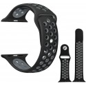 PASEK APPLE WATCH 5 6 SE 3 4 2 CZARNY 42/44MM SILIKONOWY