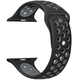 PASEK APPLE WATCH 5 6 SE 3 4 2 CZARNY 42/44MM SILIKONOWY
