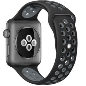 PASEK APPLE WATCH 5 6 SE 3 4 2 CZARNY 42/44MM SILIKONOWY