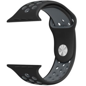PASEK APPLE WATCH 5 6 SE 3 4 2 CZARNY 42/44MM SILIKONOWY