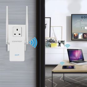 WZMACNIACZ SYGNAŁU WIFI COMFAST 1200MBPS BIAŁY