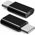 ADAPTER PRZEJŚCIÓWKA MICRO USB USB C CZARNY