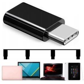 ADAPTER PRZEJŚCI&Oacute;WKA MICRO USB USB C CZARNY