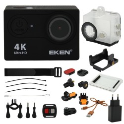 KAMERA SPORTOWA EKEN H9R 4K UHD Z AKCESORIAMI